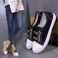 ราคา รองเท้าผ้าใบแฟชั่นเกาหลีหัวกลมสีขาวขนาดเล็กสําหรับสตรี (13547826348)