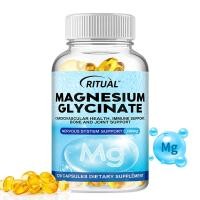 ราคา Magnesium Glycinate Capsule Bone Health Stress Relief Magnesium Glycinate อาหารเสริมวิตามิน EXP 2027 (43709013073)