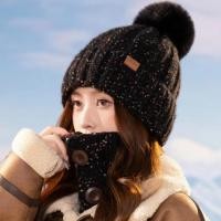 ราคา หมวกสุภาพสตรีฤดูหนาว ขนแกะซับหนา หมวกขนสัตว์นุ่มนวล ป้องกันลมหนาว (41972554421)