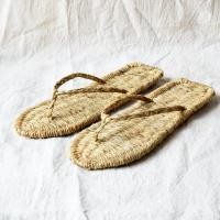 ราคา Pure Handmade Hemp ฟางรองเท้าผู้ชายผู้หญิงฤดูร้อนแบบดั้งเดิม Red Army Lace Up หวายธรรมชาติฟางทอรองเท้าแตะ Retro Flip Flops (43423964980)