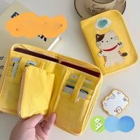 ราคา กระเป๋าใส่เหรียญลายการ์ตูนแมว สีเหลือง พกพาสะดวก ทำจากผ้าฝ้าย (43872321304)