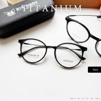 ราคา แว่นสายตาสั้น ตัดเลนส์สายตา กรอบ TITANIUM ไทเทเนียม เลนส์แท้ตัดประกอบใหม่ รุ่น ECY1001 สีดำ EYECHICY (26721890213)