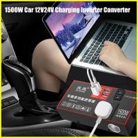 ราคา รถอินเวอร์เตอร์ Power Outlet 220V รถ Charger Converter 1500W USB อะแดปเตอร์รถยนต์หลายพอร์ตสําหรับไดร์เวอร์ death (43118382292)