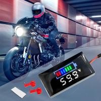 ราคา Car Battery Monitor Battery Monitor Battery Meter Digital Voltmeter LED Battery Meter With LCD Display Volt demeath (44400854543)