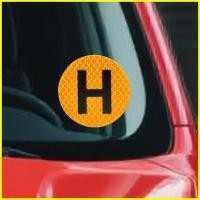 ราคา ไดร์เวอร์แม่เหล็กสติกเกอร์สําหรับรถยนต์ประวัติศาสตร์ป้ายรถ H ป้ายยานยนต์สําหรับกระจกหน้าต่างประตู death (40068572664)