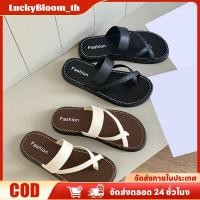 ราคา ลดราคา รองเท้าแตะส้นแบนกันลื่นระบายอากาศสำหรับผู้หญิง รองเท้าแตะชายหาดสายรัดไขว้สีพื้นสไตล์เกาหลีใหม่สำหรับฤดูร้อนปี 2025 LuckyBloom (52500282562)