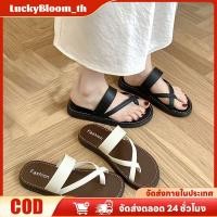ราคา ลดราคา รองเท้าแตะส้นแบนสำหรับผู้หญิงในช่วงฤดูร้อนปี 2025 ใหม่ สไตล์เกาหลี สายรัดไขว้สีพื้น กันลื่น ระบายอากาศได้ดี สำหรับชายหาดและรองเท้าแตะสำหรับใส่ทุกวัน LuckyBloom (41125862966)