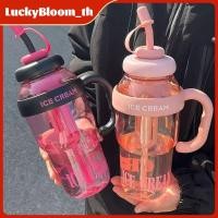 ราคา ลดราคา แก้วน้ำพลาสติก ขวดน้ำแบบหลอดดูดน่ารัก ความจุขนาดใหญ่ 1 300 1 100 มล ขวดน้ำ แก้วน้ำพลาสติกแบบมีหลอดดูดลมน่ารัก พร้อมหูจับ ปราศจาก BPA LuckyBloom (54600370251)