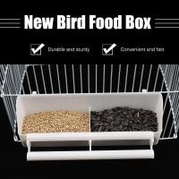 ราคา BOK นกนกแก้วชามแขวนน้ํา Parakeet กล่องป้อนสีขาวกรงสัตว์เลี้ยงพลาสติกภาชนะบรรจุอาหาร Peony Cockatiels Budgerigar Supplies TH (55251064652)