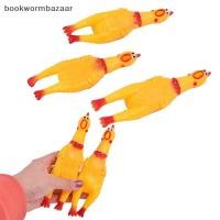 ราคา BOK 1PC Dog Gadgets Novelty Yellow Rubber Chicken Pet Toys Novelty Screaming Chicken TH (40176593144)