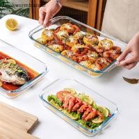 ราคา BOK ชามแก้ว Borosilicate สูงกล่องอาหารกลางวันพร้อมฝาปิดเตาอบไมโครเวฟเตาอบความร้อนเบเกอรี่ Fresh Keeping Bacon ถาด Home Kitchen Tableware TH (45750422431)