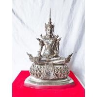 ราคา พระมหาจักพรรดิ วัดหน้าพระเมรุ จ อยุธยา ปี2548 เนื้อโลหะทองเหลือง ขัดเงิน (23389362539)