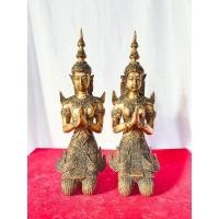 ราคา พระบูชา เทพพนม บุรุษเทพ สตรีเทพ สูง13นิ้ว ออกวัดสุทัศน์ เนื้อทองเหลือง (19395330865)