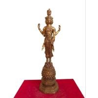 ราคา พระตรีมูรติ มูลนิธิร่มฉัตร สร้างโดย เจ้าคุณธงชัย วัดไตรมิตร ปี2548 เนื้อทองเหลือง สูง22นิ้ว (16495090574)