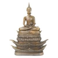 ราคา พระบูชา พระพุทธสิหิงค์ ฐานเรือ3ชั้น วัดคลอง18 จ ฉะเชิงเทรา ปี2516 (9706265042)