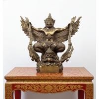 ราคา พญาครุฑ ครุฑหยุดนาค รุ่นเสาร์5 รุ่นรับทรัพย์ รับโชค วัดศรีสว่างวัฒนา จ สกลนคร ปี 2553 เนื้อทองเหลือง สูง14นิ้ว (49100530458)