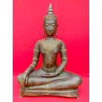 ราคา พระพุทธรูปเชียงแสนทรงเครื่อง ปางมารวิชัย ขัดสมาธิราบ หน้าตัก 20 นิ้ว เนื้อ สัมฤทธิ์ (9686467199)