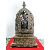 ราคา พระพุทธเจ้าในซุ้ม แบบคันธาระ ปางประทานอภัย เนื้อสำริด (7499491762)