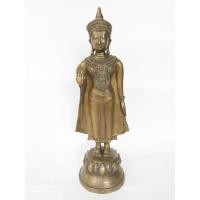 ราคา พระอยุธยาทรงเครื่อง ปางประทานพร ศิลปะอยุธยา เนื้อทองเหลือง สูง 25 นิ้ว (11240353363)