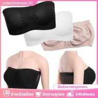 ราคา 1 ชิ้น เสื้อชั้นในแบบไม่มีรอยต่อสำหรับผู้หญิง สีดำ ขาว ในช่วงฤดูร้อน บราไร้สายแบบไม่มีสาย บราไร้โครง บราไร้โครง บราไร้โครง บราระบายอากาศได้ดี บราชั้นในสำหรับออกกำลังกาย CelestialNest (49300678786)