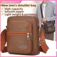 ราคา จัดส่งภายใน 2 3 วัน กระเป๋าสะพายไหล่หนัง PU สำหรับผู้ชายรุ่นใหม่ กระเป๋าเดินทางน้ำหนักเบา กระเป๋าใส่โทรศัพท์มือถือแบบลำลองรุ่นใหม่ CelestialNest (50800370177)