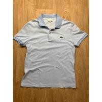 ราคา เสื้อเชิ้ตแขนสั้นสีฟ้าอ่อน Lacoste แท้ Size S อก 46 ซม ใส่สบาย ผ้านิ่ม (54501467449)