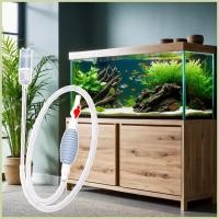 ราคา Fish Tank Cleaner สูญญากาศ Siphon Aquarium ทําความสะอาดเครื่องมือถังปลาปั๊มอุปกรณ์เสริมสําหรับ Pond Betta บ้านกุ้ง fescantth (44064351395)