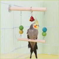 ราคา Bird Swings สําหรับนกแก้วนกแก้วธรรมชาติ Perch พร้อม Bell Bird Play Gym ธรรมชาติ Swing ของเล่นสําหรับ Cockatiel Conure fescantth (42418062109)