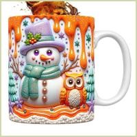 ราคา ถ้วยคริสต์มาสเซรามิค 3D แก้วคริสต์มาส 3D Snowman Design Drinkware พร้อมที่จับสําหรับชาช็อกโกแลตเครื่องดื่ม fescanth (56000682870)
