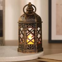 ราคา โคมไฟขนาดเล็ก Vintage ตกแต่ง LED โคมไฟคริสต์มาส Retro ตาราง Centerpieces Vintage Tealight fescanth (29093250980)