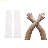 ราคา ถุงมือยาวตาข่ายเชียร์มุก สำหรับพิธีแต่งงาน (52551523997)