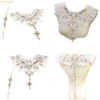ราคา ชุดราตรีสไตล์จีน พร้อมสร้อยคอมากี้และดอกไม้ปัก ผ้าคลุมไหล่ capelet (47301544032)