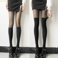 ราคา ถุงน่องลายแพทช์เวิร์คแจ็กการ์ดพร้อมสายคาดเอวสำหรับผู้หญิง แบบบางโปร่งมีลวดลายเหมือนรอยสักและต้นขาน искусств (45801543949)