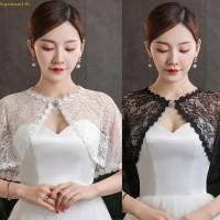 ราคา ผ้าคลุมไหล่ลูกไม้สีดำและขาว สำหรับเสริมความหรูหราให้แจ็คเก็ตและเสื้อโค้ทสั้นในงานแต่งงาน (52501514125)