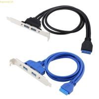 ราคา ที่ดีที่สุดพอร์ตคู่ USB3 0 ถึงเมนบอร์ด 20Pin Baffle Cable Adapter 20Pins USB Expansion (44468485399)