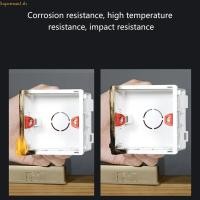 ราคา Best 86 Type PVC Junction Box Wall Mount Cassette สําหรับฐานซ็อกเก็ตสวิตช์ (43565989065)