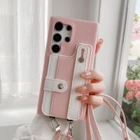 ราคา กระเป๋าสตางค์แบบคล้องคอสีสันสดใส ช่องใส่การ์ด กระเป๋าคล้องมือ กระเป๋าหนัง PU สำหรับ Samsung S25 Ultra Plus S24 S23 S22 S21 Ultra Plus S23 S20 FE ปกหลังกันกระแทก (24193360227)