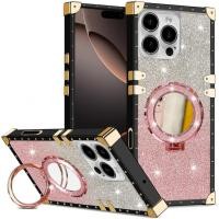 ราคา หรูหรา B Ling ค่อยเป็นค่อยไป g litter ผู้ถือกระจกกรณีโทรศัพท์สำหรับ iPhone 16 PRO MAX 15 14 13 12 11 x XR XS MAX 6 7 8บวกไร้สายชาร์จกันกระแทกปกหลัง (28423124016)