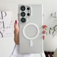 ราคา Matte Skin Friendly Magnetic Wireless Charging Hard PC สําหรับ Samsung S25 S24 S23 S22 Ultra Glass เลนส์ Protector Candy สีกันกระแทกปกหลัง (27367197440)