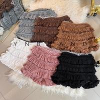 ราคา กางเกงแต่งจับจีบระบายชั้นๆขอบลูกไม้ LB (43075609471)