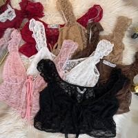 ราคา เสื้อแขนตุ๊กตาลูกไม้ผูกหน้าแต่งชายระบายLB (44425821993)