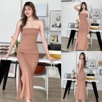 ราคา เดรสเกาะอกยาวผ่าข้างผ้าพรีเมี่ยม2ชั้น MB (44111320853)