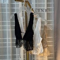 ราคา เสื้อลูกไม้ทรงสั้นผูกอกแต่งระบายลูกไม้yu (49301352873)