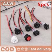 ราคา Null 5 ชิ้น Mini Rocker สวิทช์ 12 โวลต์เปิด Off Toggle สวิทช์ Pre Wired ไฟฟ้าสวิทช์ null (53300947044)
