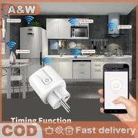 ราคา Null สมาร์ทปลั๊ก WiFi ซ็อกเก็ต EU 16A 20A พร้อม Power Monitor ฟังก์ชั่นจับเวลา Tuya Smart Life APP ควบคุมทํางานร่วมกับ Alexa Home null (52551418425)