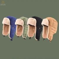 ราคา GRDOG er หมวกผู้ชายผู้หญิงหนาอบอุ่นรัสเซียหมวกกันลมแฟชั่นชายหญิงหมวกฤดูหนาว Earflap หมวกสกี th (42725883083)