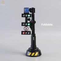 ราคา GRDOG 1 ชิ้นโคมไฟบล็อกอิฐ City Street View อุปกรณ์เสริมความปลอดภัย Dducation ไฟจราจรของเล่น Signpost Barrier ตัวบ่งชี้ความเร็วคําเตือนของขวัญ th (56451346434)