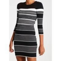 ราคา E205 ชุดเดรสลายทางไหมพรม Miss Korea (57650107830)