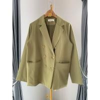 ราคา เสื้อ Blazer สีเขียวมะกอก Freesize 40 (48651303372)