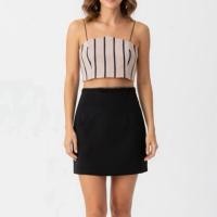 ราคา E434 เสื้อครอปสายเดี่ยวลายทาง งานป้าย Nannapat size M (43775278382)